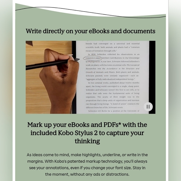 E-READER BUNDLE: Kobo Elipsa 2E + SleepCover + Stylus 2 - Picture 4 of 14